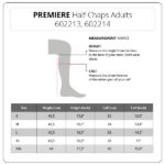 PREMIERE Brown half chaps VENETO Adults S - Image 2