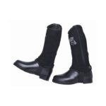 HKM Half chaps -Kids- nubuck leather imitation&elastic