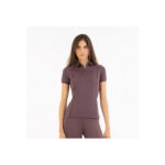 BR Zip-Up Shortsleeve Polo Inne Ladies