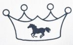 HKM Iron On Motive Crown with Horse - Image 4