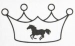 HKM Iron On Motive Crown with Horse - Image 2