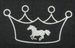HKM Iron On Motive Crown with Horse - Image 5