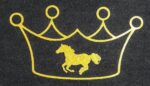 HKM Iron On Motive Crown with Horse - Image 3