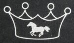 HKM Iron On Motive Crown with Horse - Image 6