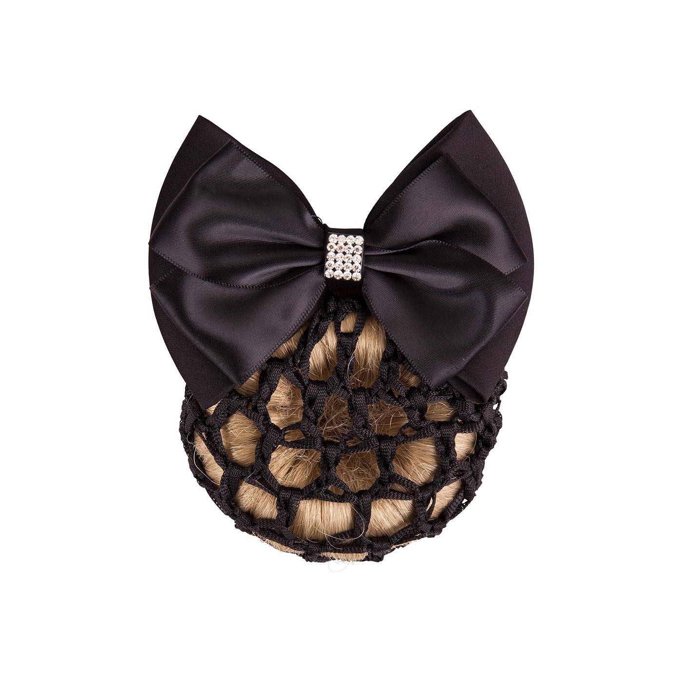 Hair bow BR w/small bow and sp arkle