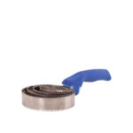 Curry comb PREMIERE Soft Grip w/4 s.s.blades