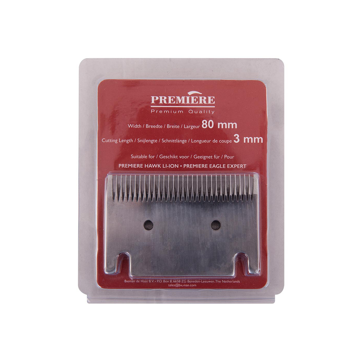Blades PREMIERE 3mm clipper(80 mm blade)