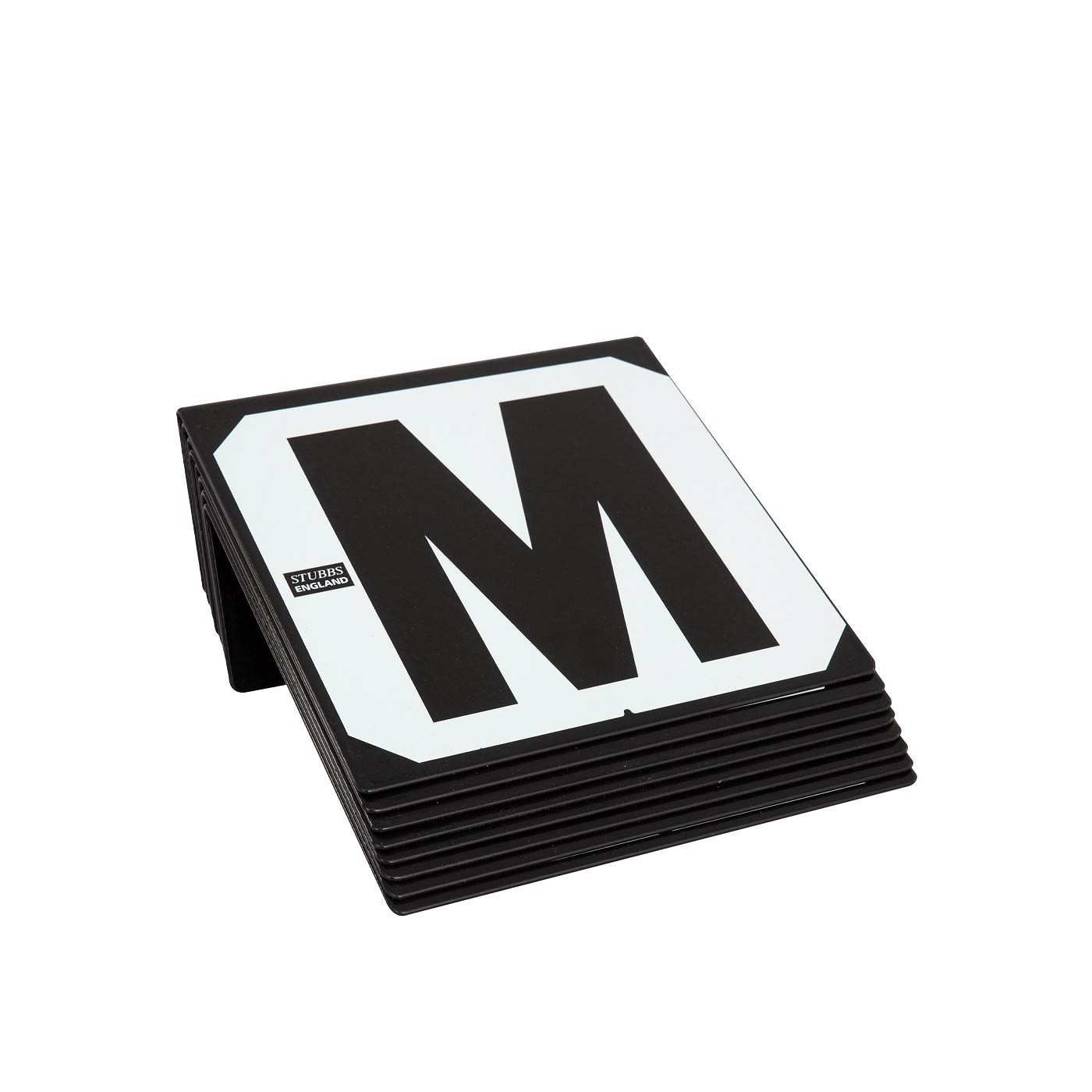 Stable signs STUBBS hookon set/8 ABCEFHKM H24xB22xD7cm