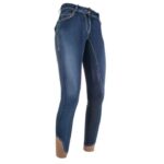 HKM Riding breeches -Pasadena Summer Denim- silicone full seat