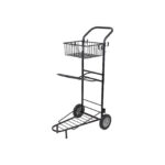 Tack trolley PREMIERE w/basket  and 1 saddle rack