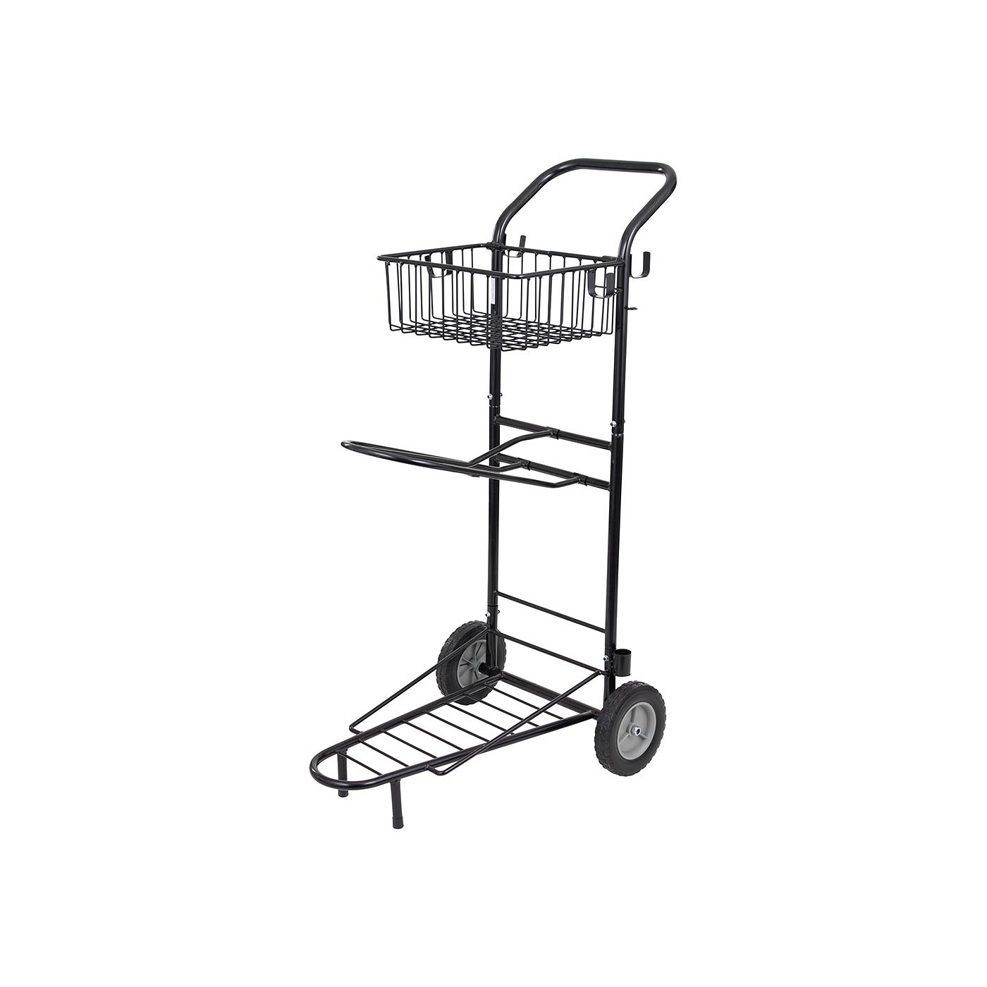Tack trolley PREMIERE w/basket  and 1 saddle rack