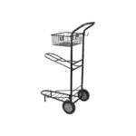 Tack trolley PREMIERE w/basket  and 1 saddle rack - Image 2