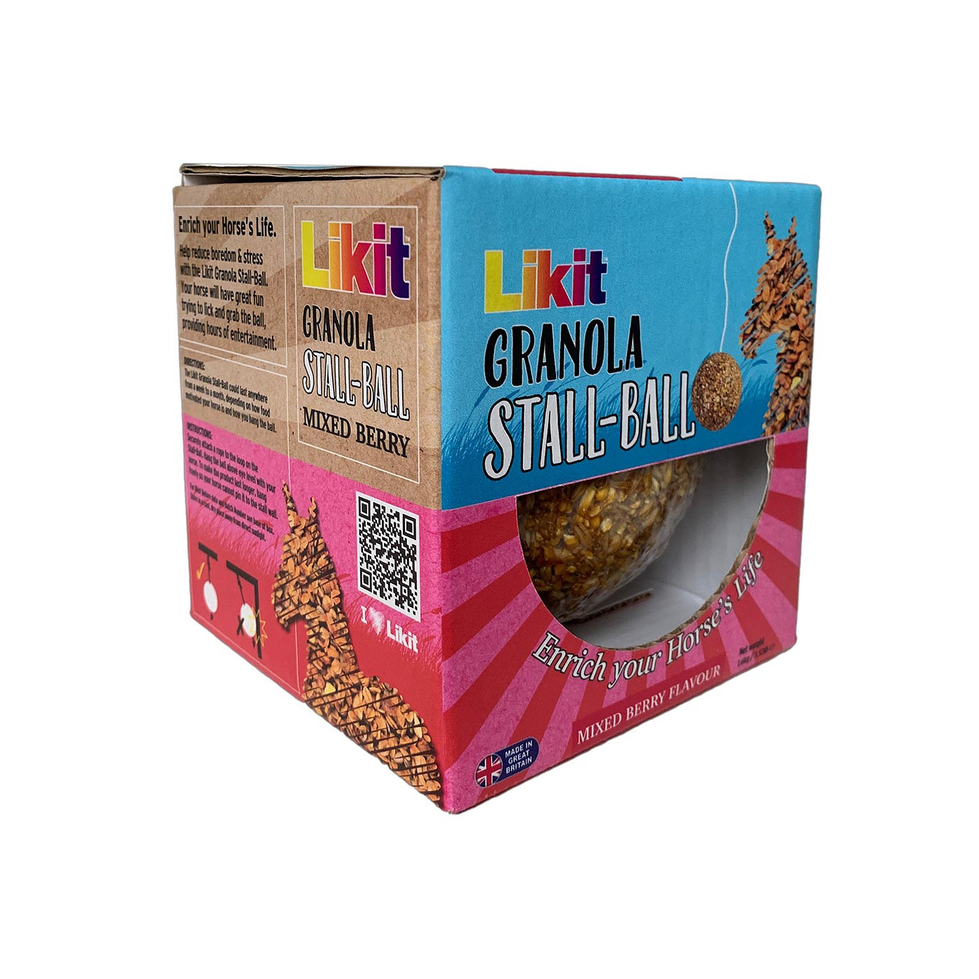 LIKIT Granola Stallball Mixed Berry 1,6 kg.