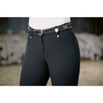 HKM Riding breeches -LG Basic- silicone knee patch - Image 3
