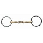 HKM Loose ring snaffle + lozenge 18 mm + argentan
