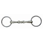 HKM Loose ring snaffle + lozenge 16mm +stainless steel