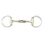 HKM Eggbutt snaffle + lozenge 16 mm + argentan