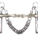 HKM Port mouth pelham argentan, 16 mm, cheek 7 cm