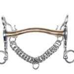 HKM Baby bridle bit, argentan, 16 mm, cheek 5 cm