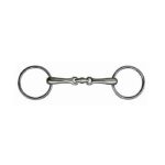 HKM Loose ring bradoon + lozenge stainless steel 14 mm