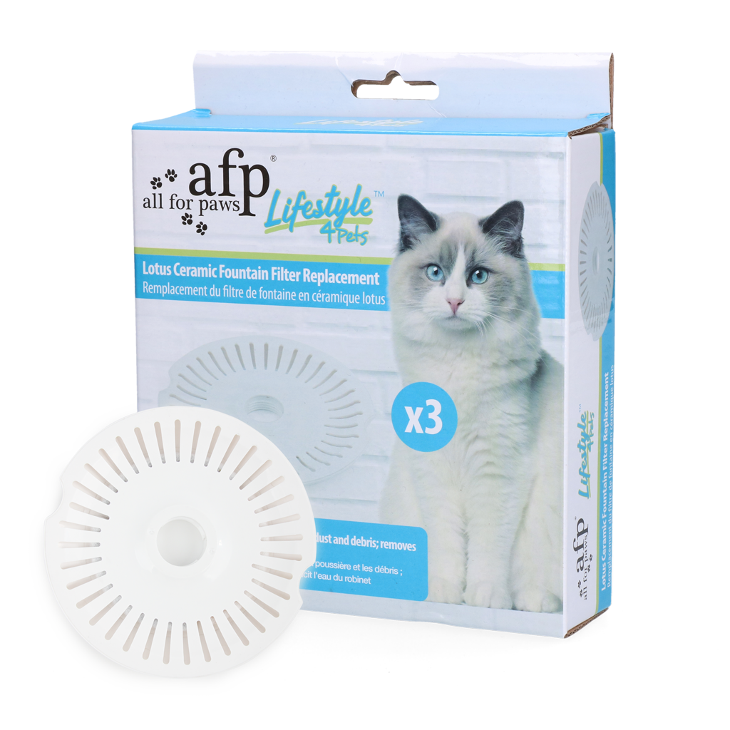 AFP Lifestyle 4 Pets - Lotus Ceramic Fountain Filter Replacement 3 pcs