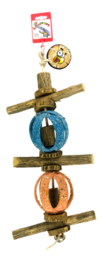 Birrdeeez Double Circus Ball & Wood ø 10 cm