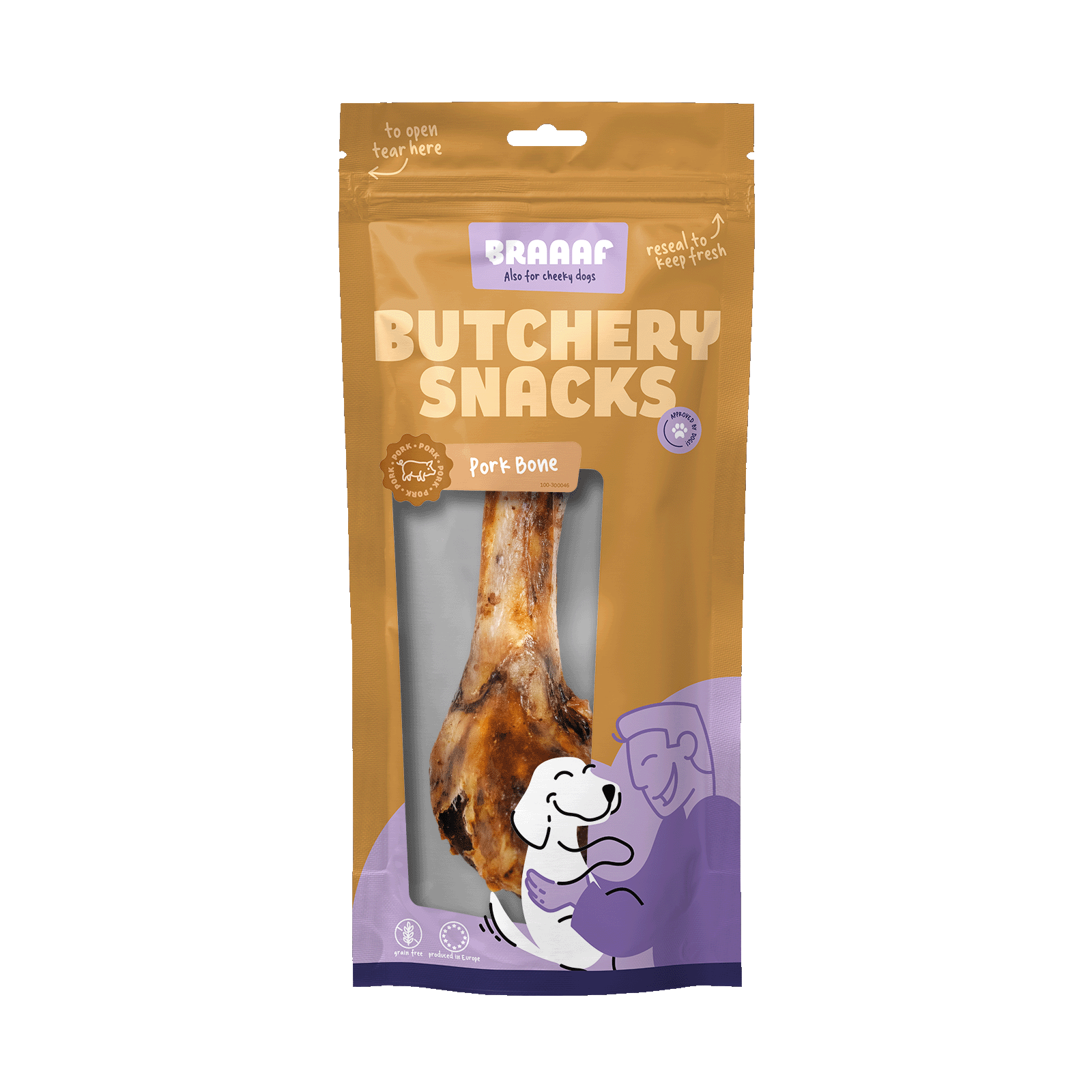 Braaaf Butchery Snacks Pork Bone 1 pcs