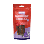 Braaaf Rawhide Roll Sticks Duck - 8 pcs