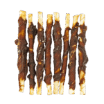 Braaaf Rawhide Roll Sticks Duck - 8 pcs - Image 3