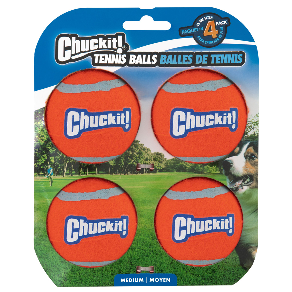 CHUC057404 Chuckit! Tennis Ball M (4-pack) - Image 1