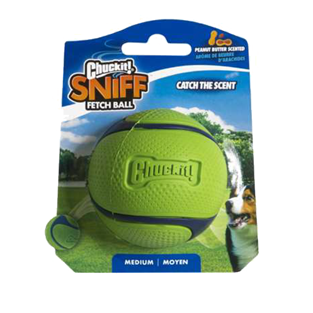 CHUC33208 Chuckit! Sniff Fetch Ball Peanut Butter M - Image 1
