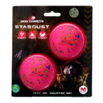 Dog Comets Stardust Pink M (2-Pack)