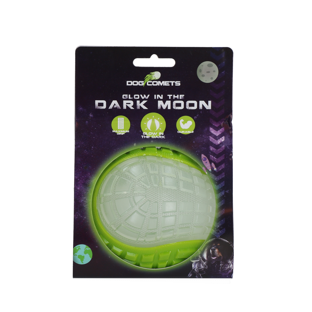 Dog Comets Glow In The Dark Moon Ball L Green