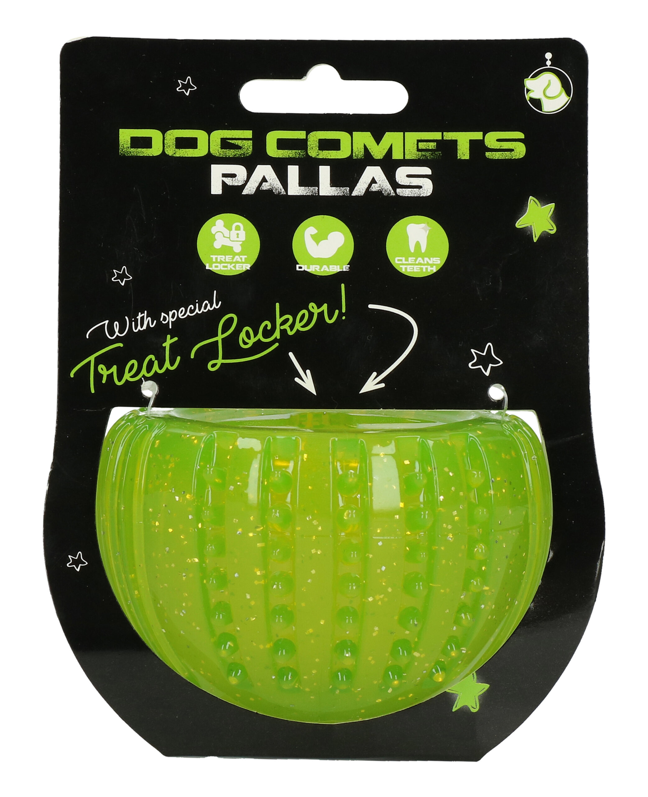 Dog Comets Treat Locker Green