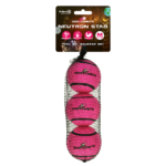 Dog Comets Neutron Star Tennis Ball With Squeaker M Pink (3-pack)