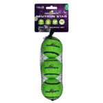 Dog Comets Neutron Star Tennis Ball With Squeaker M Green (3-pack)