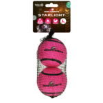Dog Comets Starlight Tennis Ball L Pink (2-pack)