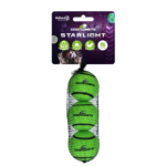 Dog Comets Starlight Tennis Ball S Green (3-pack)