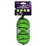 Dog Comets Starlight Tennis Ball L Green (2-pack)