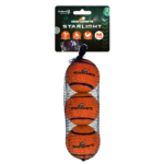 Dog Comets Starlight Tennis Ball M Orange (3-Pack)