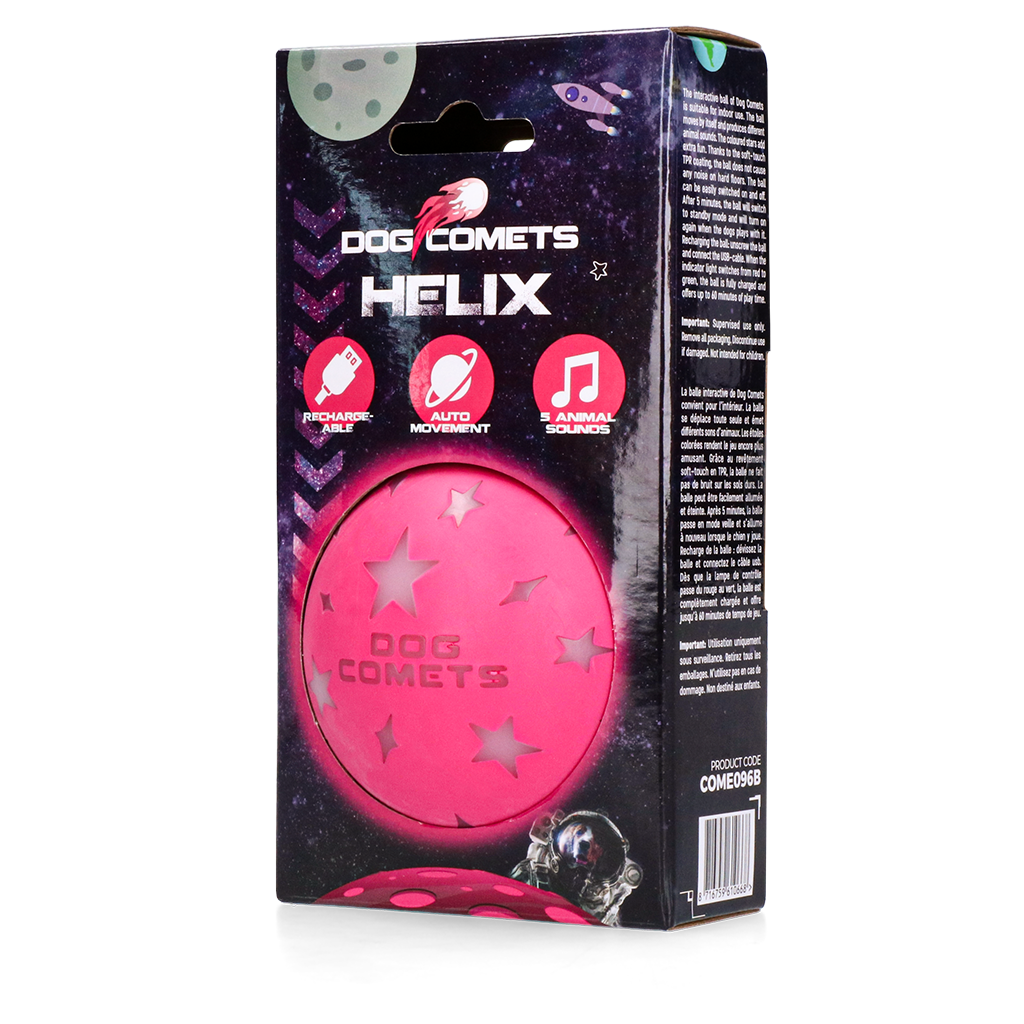 COME096B Dog Comets Helix Pink - Image 1