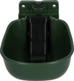 Water Bowl Plastic with spoon green