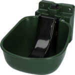 Water Bowl Plastic with spoon green - Image 2