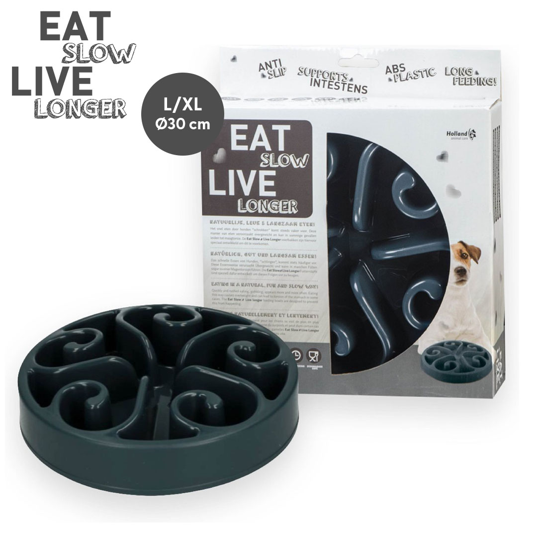 Eat Slow Live Longer Original Grey L
