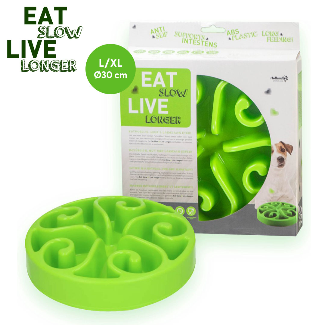 Eat Slow Live Longer Original Green L