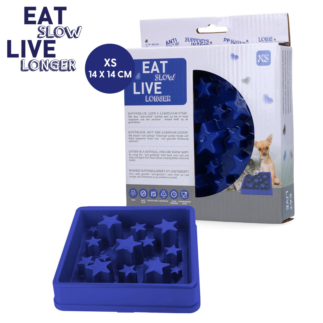 EATS012A_01. Eat Slow Live Longer Star Blue XS - Image 1