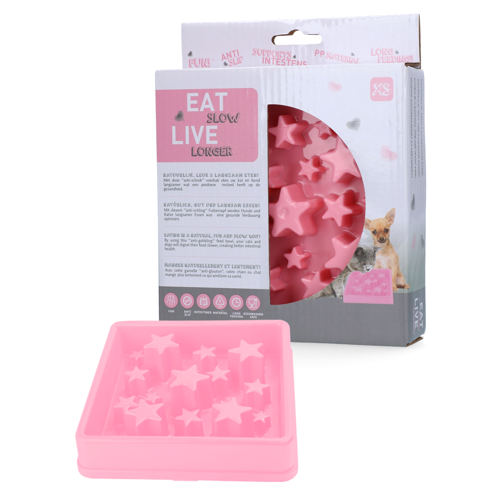 Eat Slow Live Longer Star Pink XS