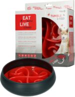 Eat Slow Live Longer Tumble Feeder Red - Image 4