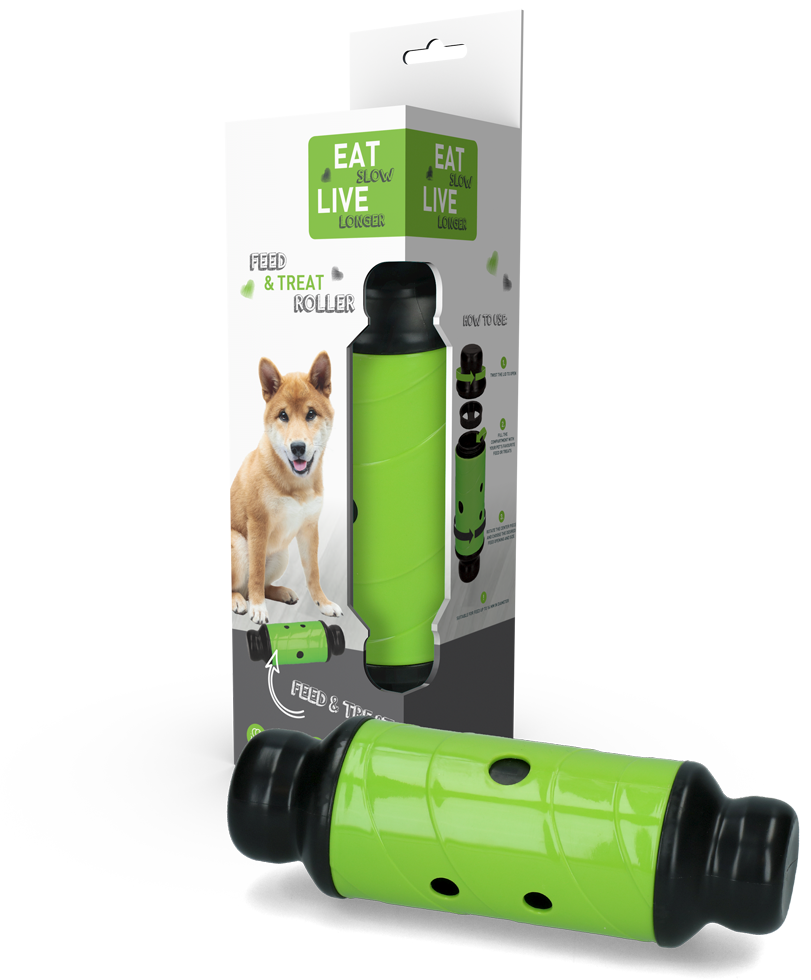 Eat Slow Live Longer Feed & Treat Roller Green L