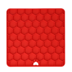 Eat Slow Live Longer Lick Mat Honeycomb Red - Image 3